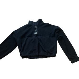 Factorie AU Women’s Black Cropped Hoodie Size XS Stnd Esntl Cotton